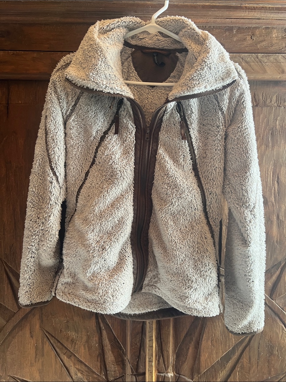Kuhl Women's Plush Hooded Zip-Up Jacket - Light Gray